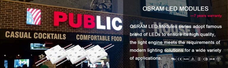 12V OSRAM LED MODULES APPLICATION