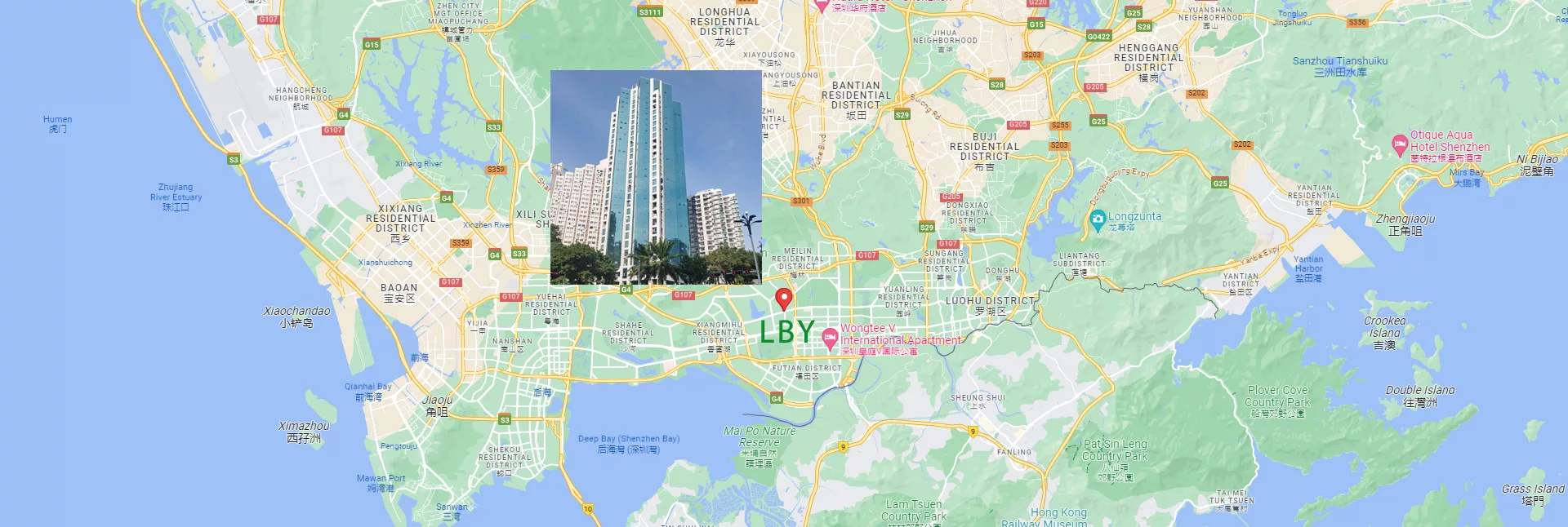 Map of LBY LED